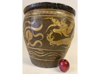 Large Decorative Pot Approximately 18.5 X 22 Inches