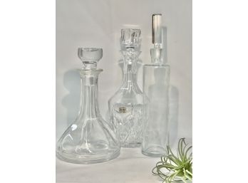 Full Leaded Crystal And Cut Glass Decanters