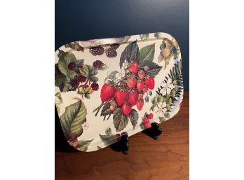 Vintage Dept 56 'Berries' Tray. Amazing Color/detail