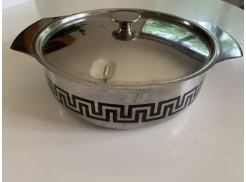 Mid Century Selandia Stainless Steel From Switzerland  Dish With Cover