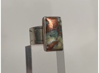 Multi Colored Rectangle Ring, Size Eight