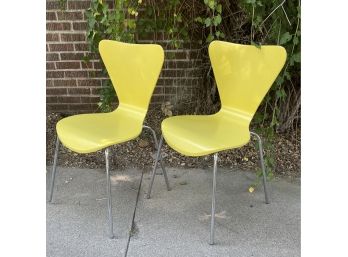 Mid Century Modern Inspired Room And Board Yellow Jake Chairs