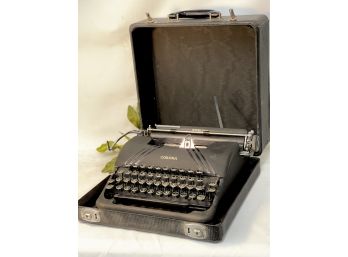 Antique Corona SterlingTypewriter In Original Carrying Case