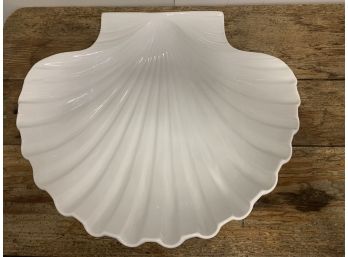 X-large Ceramic Clam Shell Made In Italy Approx. 22