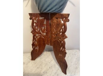 Folding Asian Inspired Plant Stand.