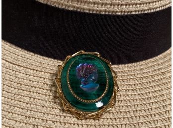 Colorful Cameo Pin