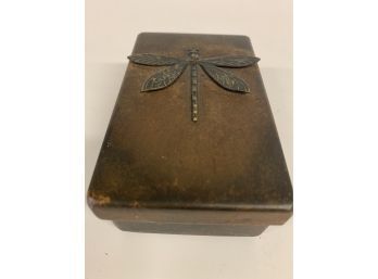 Dragonfly Metal Trinket Box