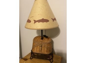 Fishing Themed Creel Table Lamp