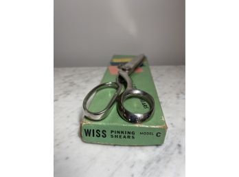 Vintage WISS Pinking Shears In Original Box