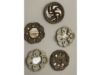 Mirror Mirror On The Wall- Set Of 5 Carved Ornate Wall Mirrors,