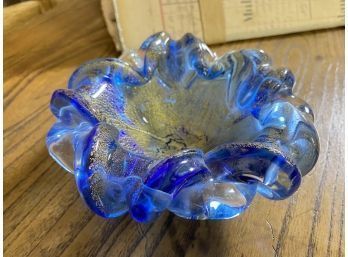 Mid Century  Artisan Glass Vessel/Bowl May Be Vintage Murano