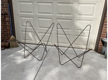 Two Butterfly Chair Frames Circa 1950s