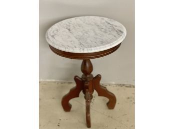 Antique Marble Top Side Table, Plant Stand.