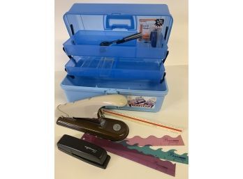 Hobby Case With Staplers And Other Goodies