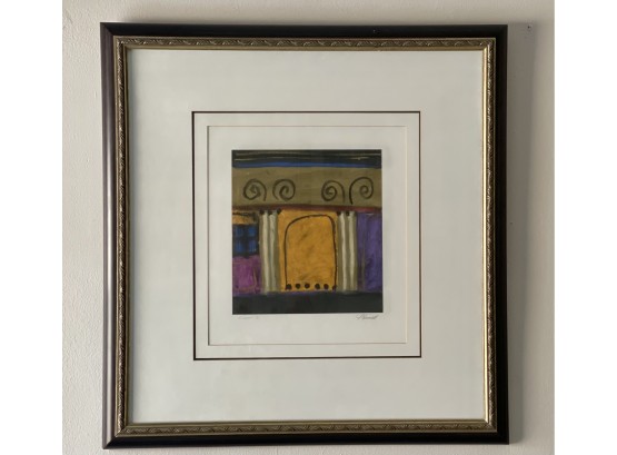 Contemporary Print, Signed And Titled, Matted And Framed