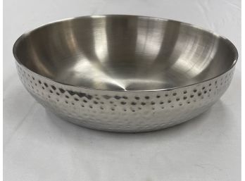Xtra Large MIKASA Hammered Silver Serving Bowl. (14 Diameter X 4 High)