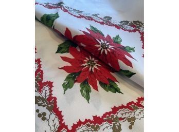 Gorgeous Vintage Holiday Tablecloth