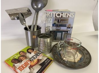 Kitchen Lot With Design And Cook Books
