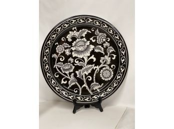 Gorgeous Black And White Platter- Sunning And Large