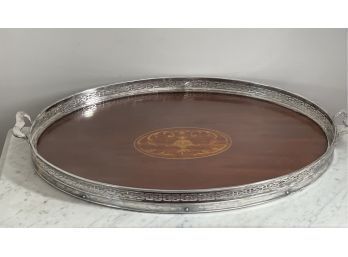 Antique And Ornate Formal Serving Tray.