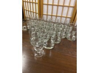 23 Lowball Cocktail Glasses Plus One