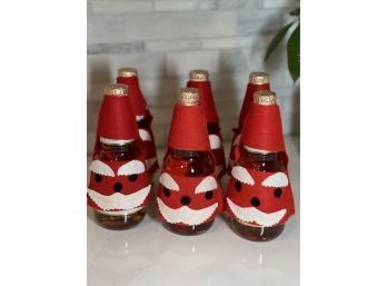 Never Show Up To The Gathering Empty Handed:  Festive Bottle Toppers/Coozies Set Of 6