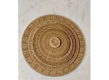 INQ's Cypher Wheel: Encryption Device For Encoding And Decoding Of Secret Messages !