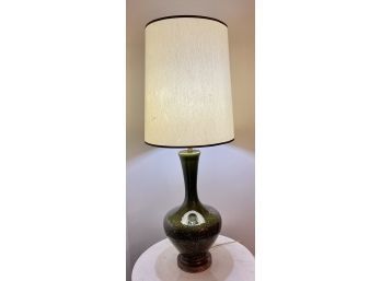 GORGEOUS MID CENTURY MODERN TABLE LAMP, ORIGINAL SHADE 43 INCHES TALL