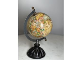 Fabulous Mini Globe With Metal Arc And Base