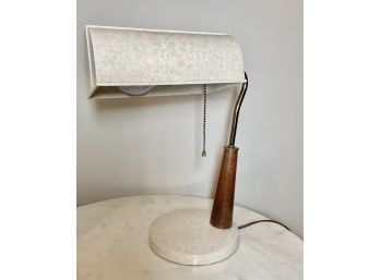 Retro Mid Century Modern Desk Lamp With Wood Base