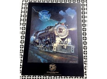 Vintage Railroad Print:  Board Mounted: Cotton Belt Route. 18 X 24