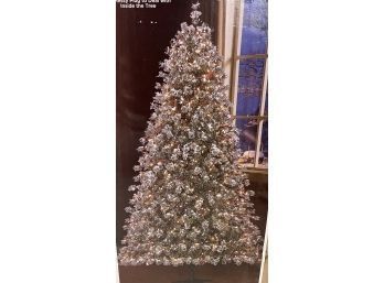 New IN Box Prelit Covington Fir Christmas Tree, 7.5 Ft Tall