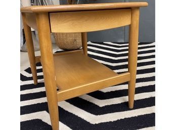 Mid Century Modern One Drawer  End Or Side Table ' Conant Ball'