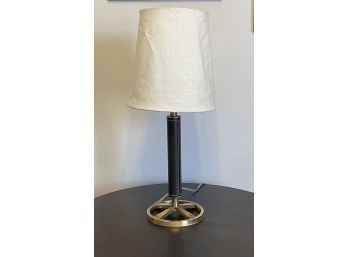 Victoria Hagan Perfect Pieces Table Lamp.  Brushed Brass And Leather
