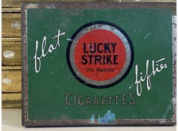 Vintage Luck Strike Cigarette Tin