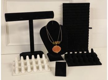 Jewelry Display Items With Two Fun Necklaces