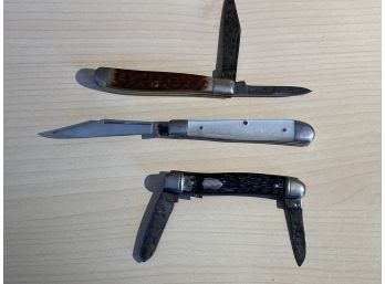 Trio Of Vintage Pocket Knives