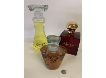 Set Of Three X-LARGE Factice  Bottles - Perfume Bottles