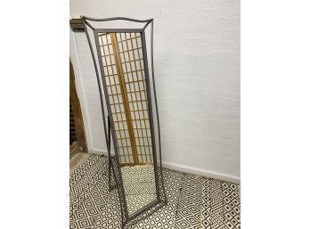 Contemporary Standing Metal Mirror