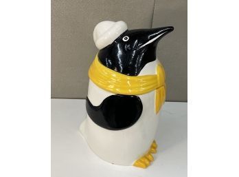 Vintage Metlox Pottery Cookie Jar, 'Frosty The Penguin'
