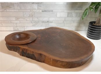Live Edge 2.25 Inch Thick Organic Charcuterie Board/serving Platter Large ** 24 X 18**