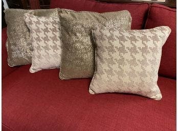 Four Contemporary Pillows