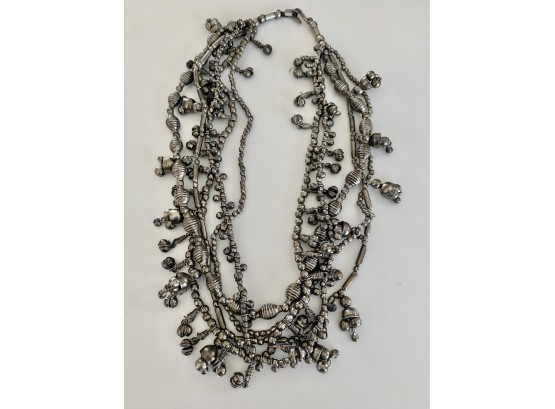 1960s  Cast Metal Mid-eastern Necklace, A Statement Piece !!!