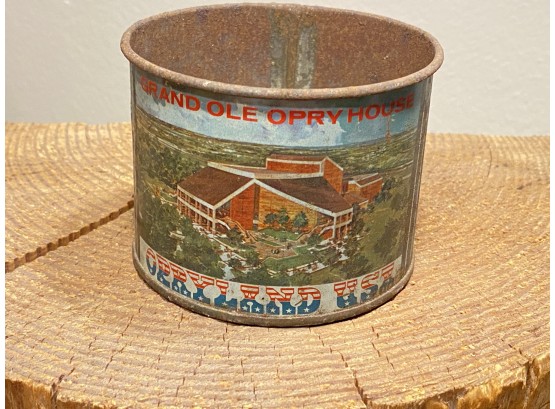 Rusty Opryland Souvenir Tin Cup