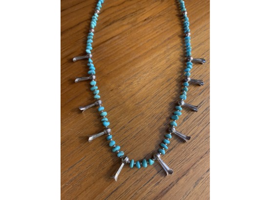 Beautiful Turquoise & Silver Necklace