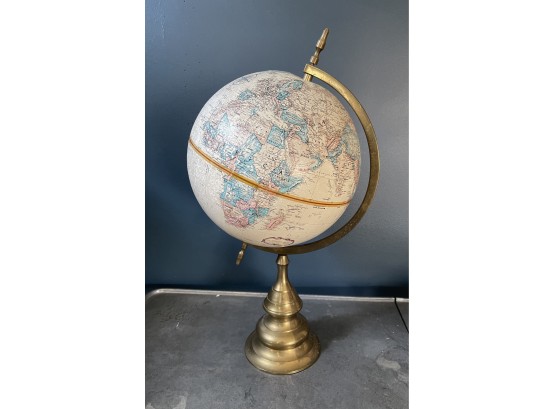 Replogle World Classic  9 Inch Globe On Tall Brass Base