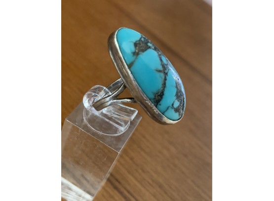 Stunning Turquoise & Silver Ring