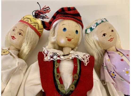 Unique Vintage Wooden Dolls  By Salvo Eesti