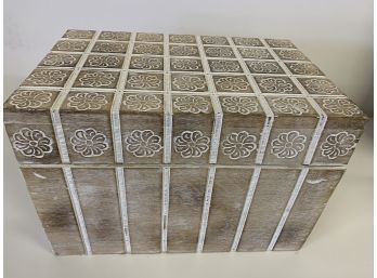 Nice Carved Wood Box 10x14x10  Inches