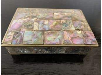 Mother Of Pearl Trinket Box